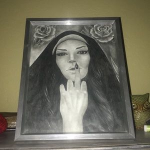 Realism Drawing of a woman/nun